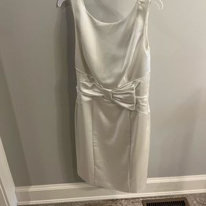 NWT White House Black Market Front Tie Satin Sheath Dress